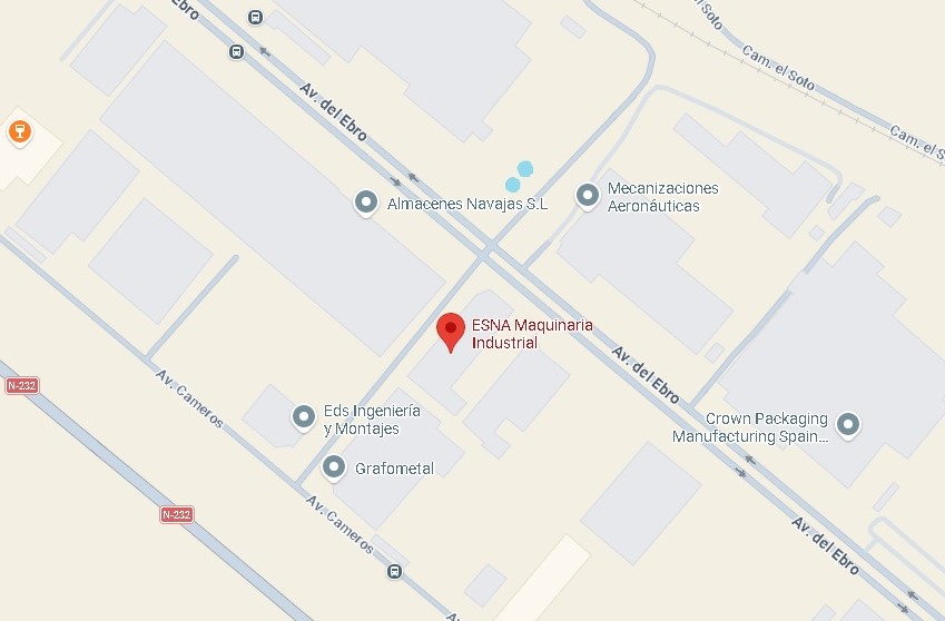 Mapa de localización ESNA Maquinaria Industrial — Pol. El Sequero, Agoncillo, La Rioja