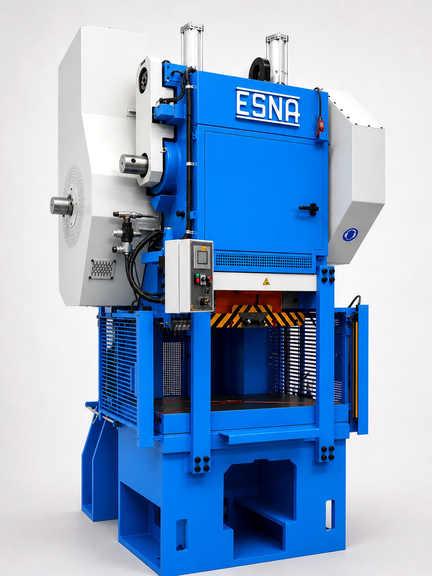 Prensa mecánica de gap frame ESNA fabricada en La Rioja, España